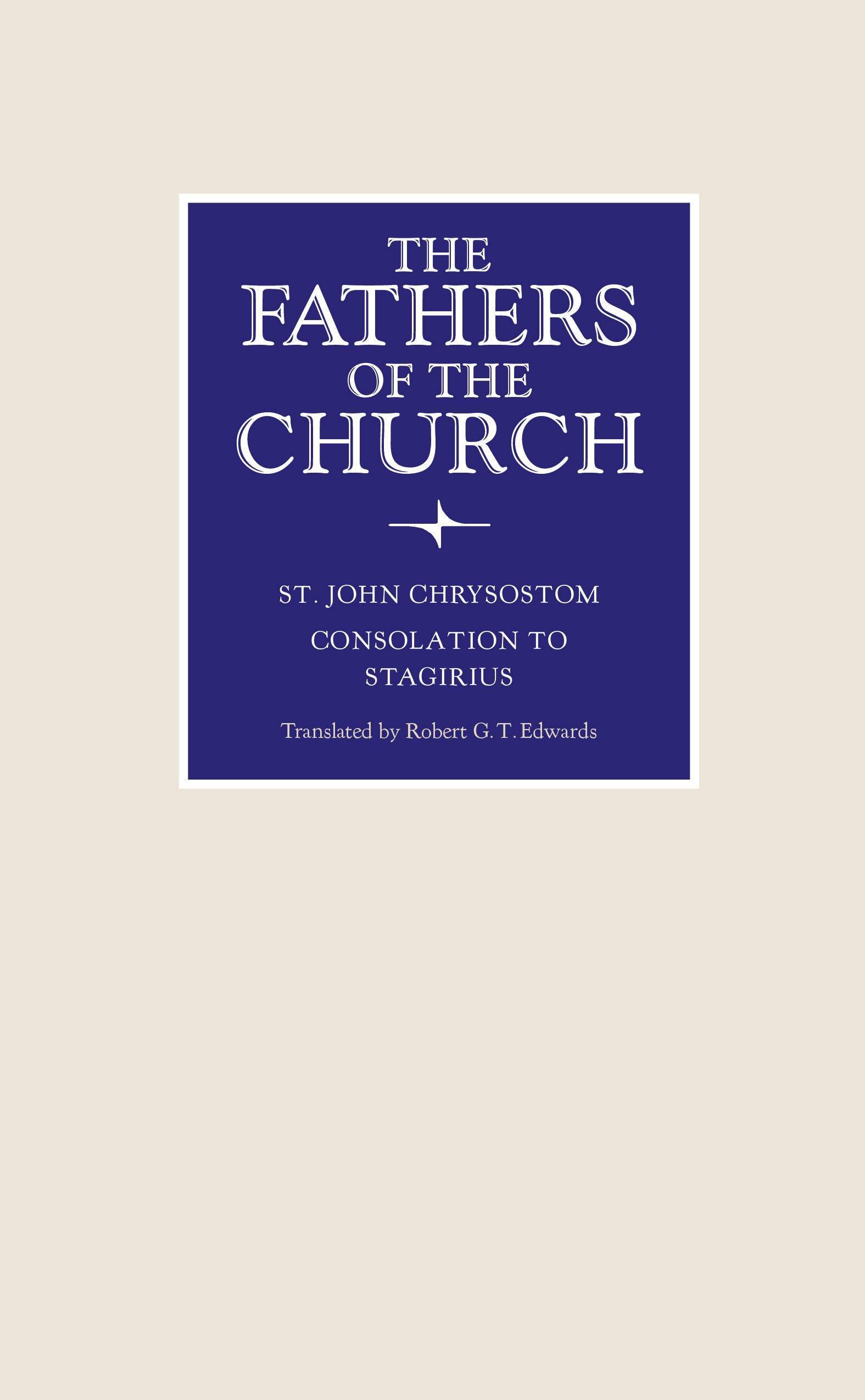 洋書 Fathers of the Church ST.John Chrysostom Chrysostom | Lapham's Quarterly