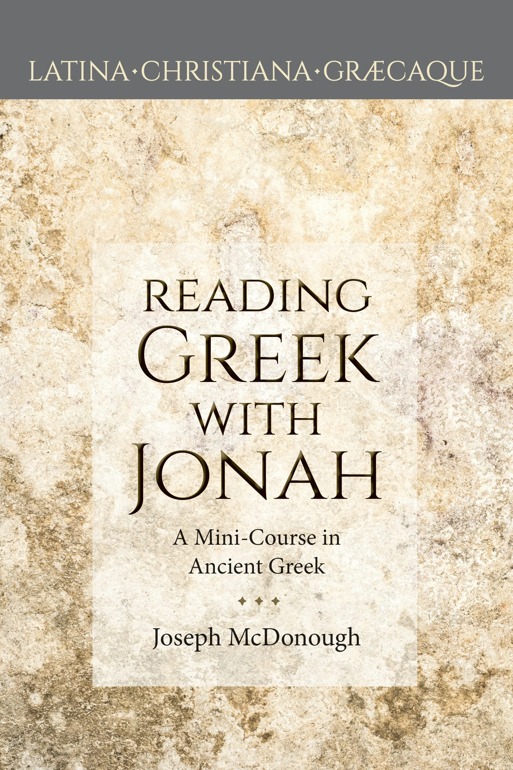 Reading Greek With Jonah - CUAPress